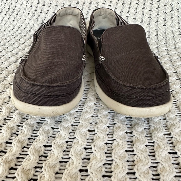 Crocs Women’s Dark Gray Walu Canvas Slip on Loafers Boat Shoes US 9 - Picture 7 of 7
